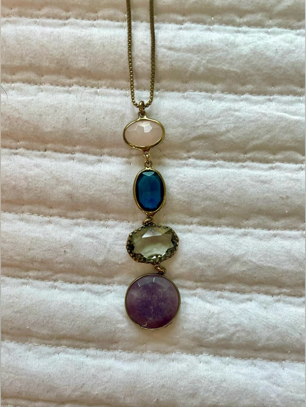 Multi-Stone Pendant Necklace